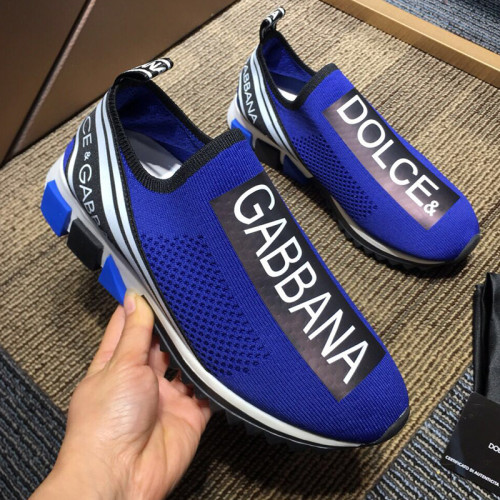 Dolce&Gabbana Men Shoes Fashion Luxury Branded Sorrento sneakers with logo Blue CS1595AH67789853