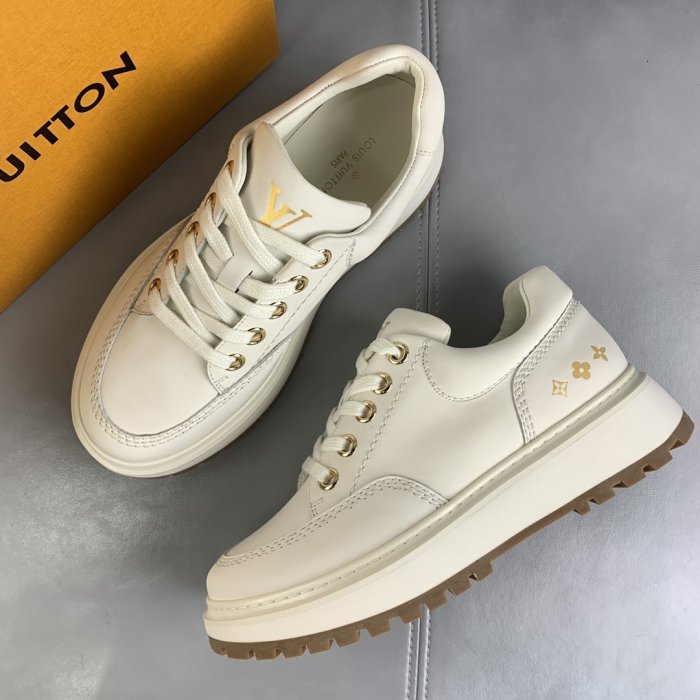 Louis Vuitton Men Shoes Fashion Casual Design Fashion Sneakers Luxury ABBESSES DERBY White 1A7WLY