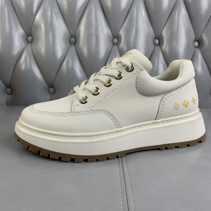 Louis Vuitton Men Shoes Fashion Casual Design Fashion Sneakers Luxury ABBESSES DERBY White 1A7WLY