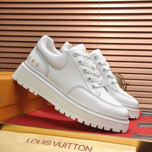 Louis Vuitton Men Shoes Fashion Casual Design Fashion Sneakers Luxury ABBESSES DERBY White 1A5XKZ