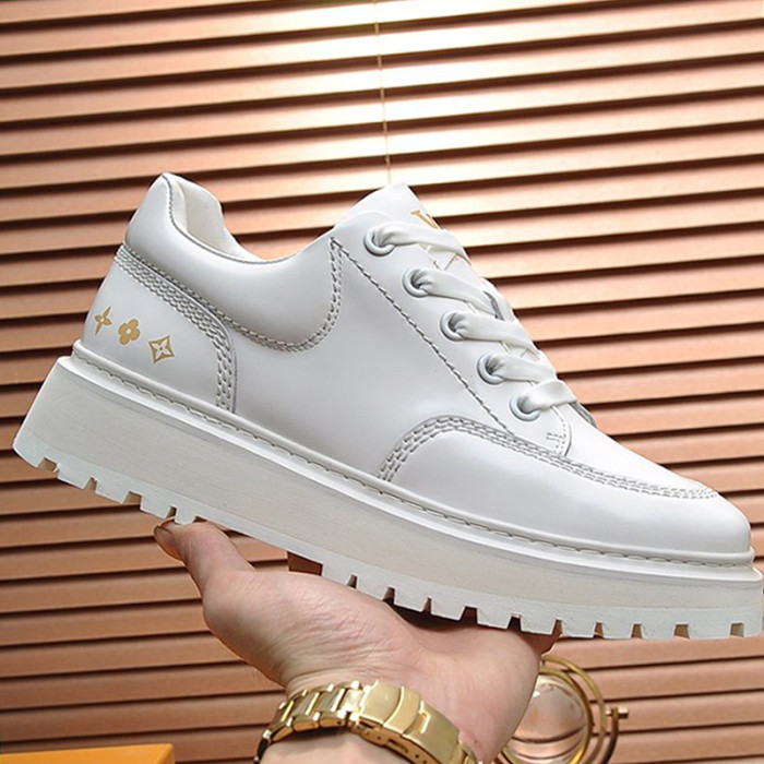 Louis Vuitton Men Shoes Fashion Casual Design Fashion Sneakers Luxury ABBESSES DERBY White 1A5XKZ