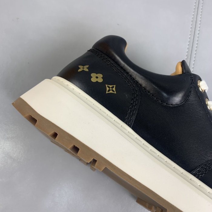 Louis Vuitton Men Shoes Fashion Casual Design Fashion Sneakers Luxury ABBESSES DERBY Black 1A7WLJ