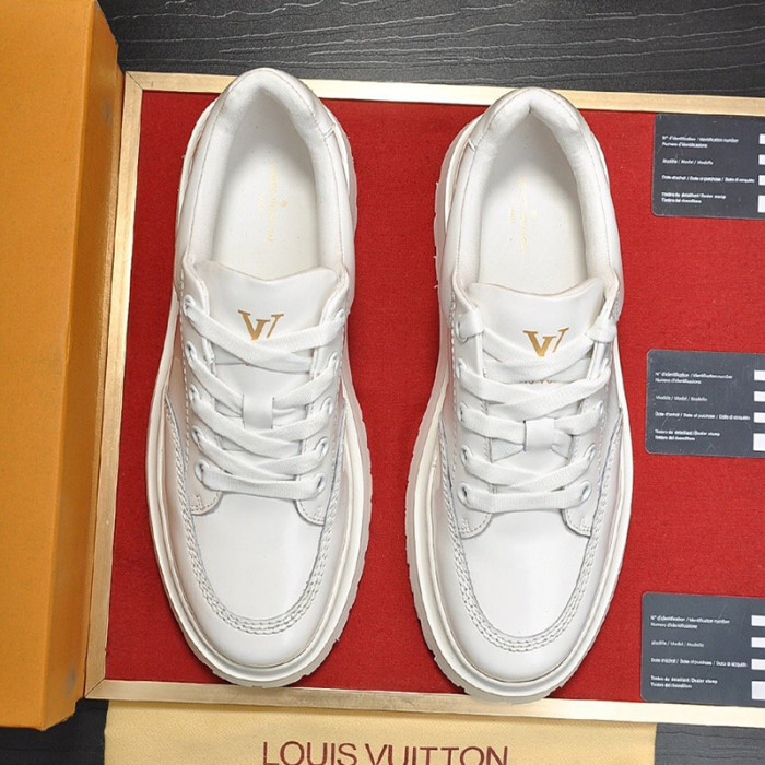 Louis Vuitton Men Shoes Fashion Casual Design Fashion Sneakers Luxury ABBESSES DERBY White 1A5XKZ