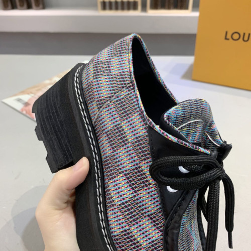 Louis Vuitton Women Shoes Luxury Design Fashion LV BEAUBOURG PLATFORM DERBY 1A5SP5