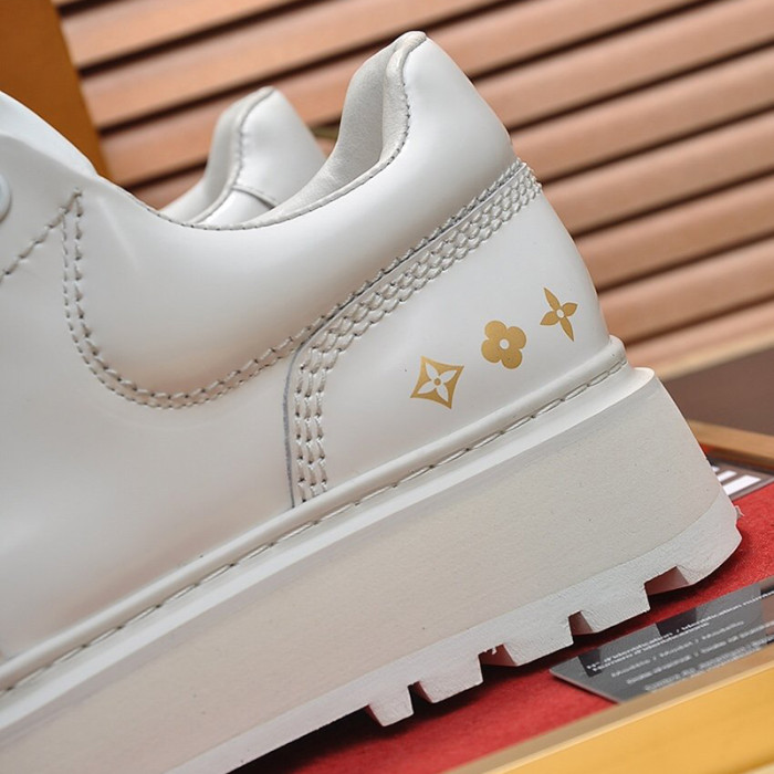 Louis Vuitton Men Shoes Fashion Casual Design Fashion Sneakers Luxury ABBESSES DERBY White 1A5XKZ