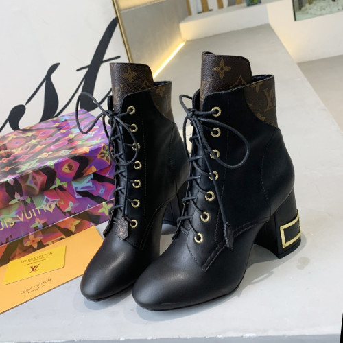 Louis Vuitton Women Shoes Boots Luxury Brand Design Fashion BLISS ANKLE BOOT 1A855P
