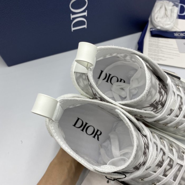 Dior Women Shoes Luxury Design Fashion Type Breathable Sneaker B23 High Top Design