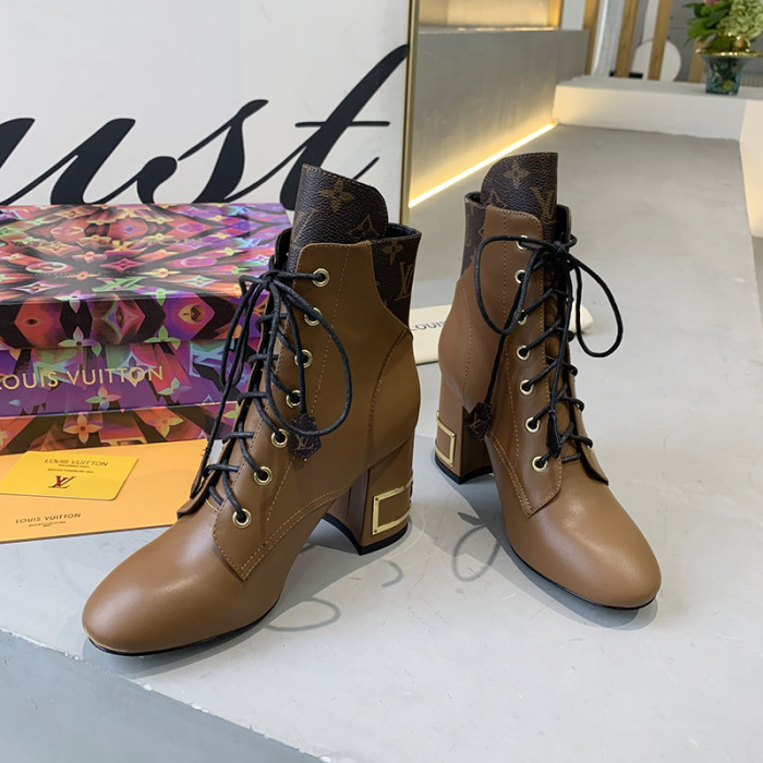 Louis Vuitton Women Shoes Boots Luxury Brand Design Fashion BLISS ANKLE BOOT