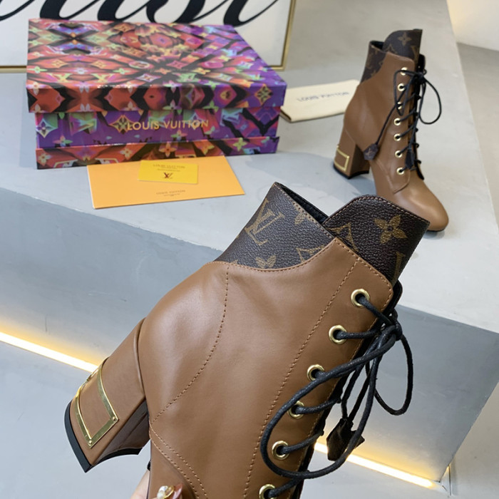 Louis Vuitton Women Shoes Boots Luxury Brand Design Fashion BLISS ANKLE BOOT