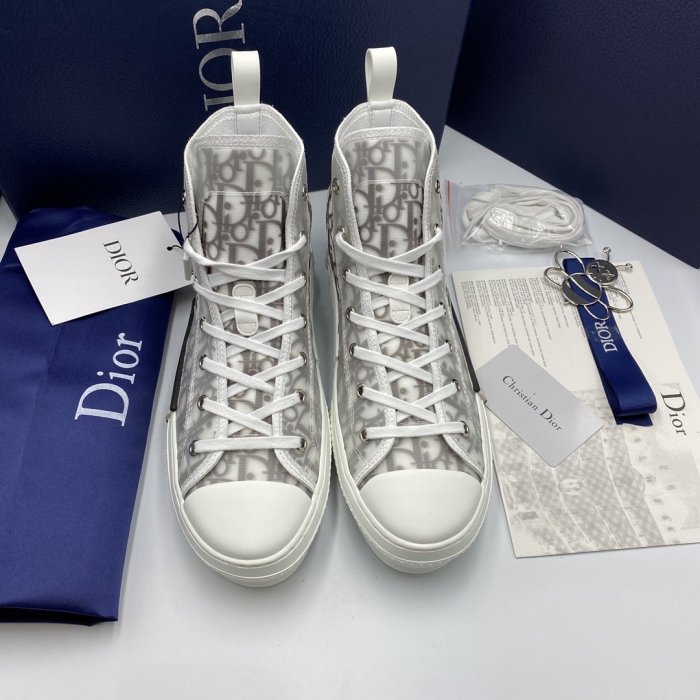 Dior Women Shoes Luxury Design Fashion Type Breathable Sneaker B23 High Top Design