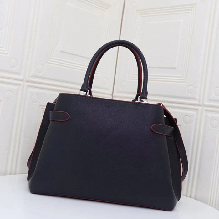 Louis Vuitton Womens Bag Handbag Luxury Brand Fashion Type Lockme Day Navy Red M53645
