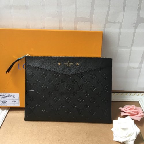 Louis Vuitton Womens Clutch Wallet Purse Bags Luxury Fashion Type DAILY POUCH Monogram Empreinte Leather M62937