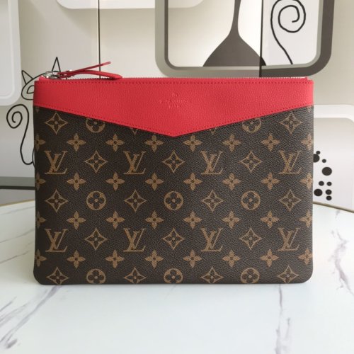 Louis Vuitton Womens Clutch Wallet Purse Bags Luxury Brand Fashion Type DAILY POUCH Monogram