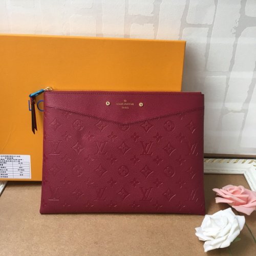 Louis Vuitton Womens Clutch Wallet Purse Bags Luxury Fashion Type DAILY POUCH Monogram Empreinte Leather