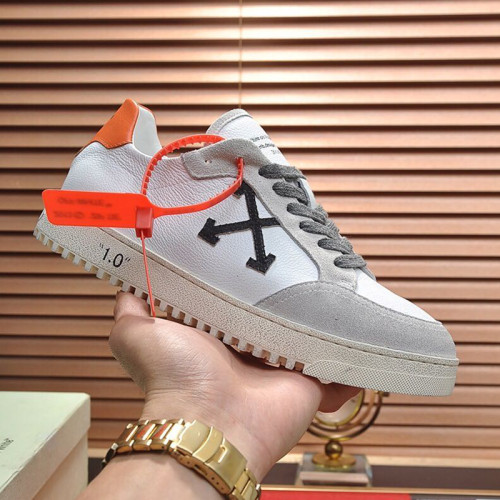 Off-White Men Shoes Sneakers Luxury Brand LOW VULCANIZED SNEAKERS Low-Tops