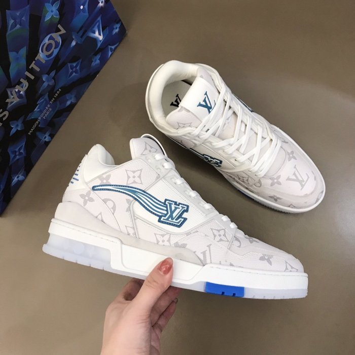 Louis Vuitton Men Shoes Fashion Design Luxury Brand LV TRAINER SNEAKER