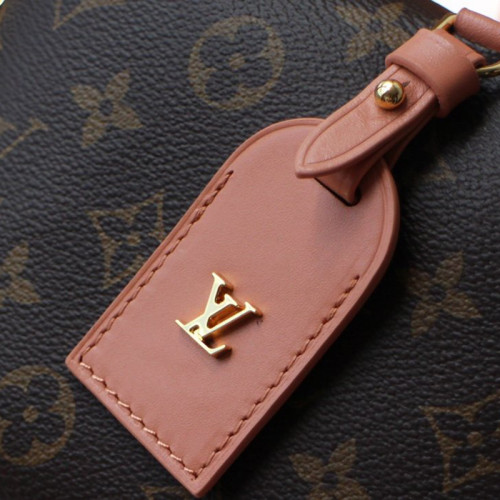 Louis Vuitton Womens Bag Handbag Luxury Brand Fashion Type PETITE MALLE SOUPLE Peach Monogram M45531