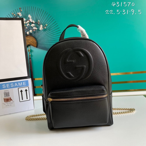 Gucci Womens Bags Backpack Luxury GG Bag Leather Luxury Brand Small Backpack