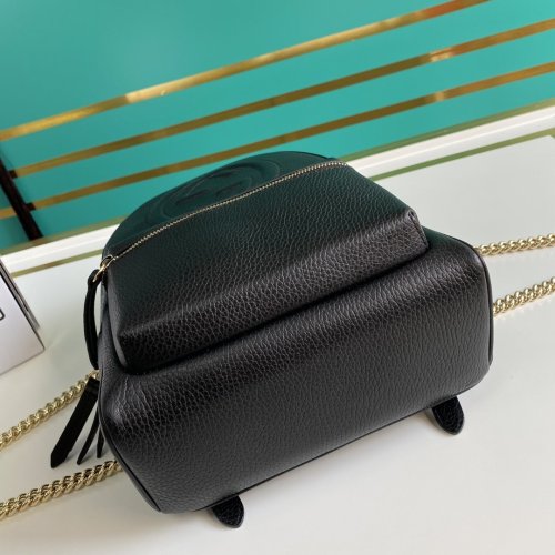 Gucci Womens Bags Backpack Luxury GG Bag Leather Luxury Brand Small Backpack