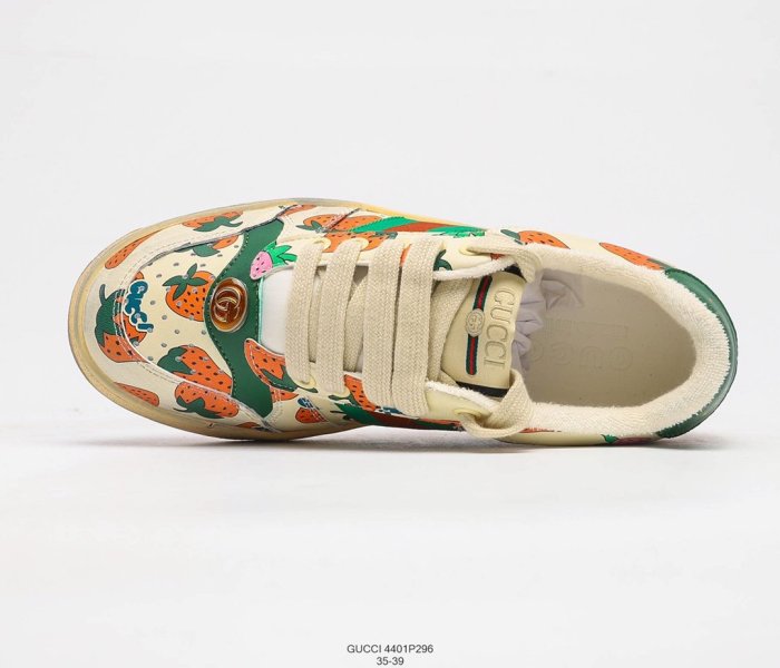 Gucci Distressed Screener Sneakers Womens Shoes 4401E296