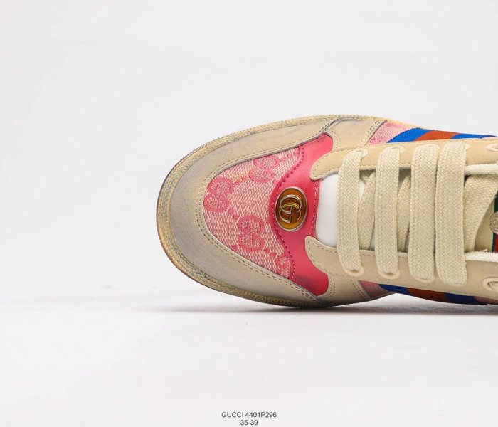 Gucci Distressed Screener Sneakers Womens Shoes 4401E296