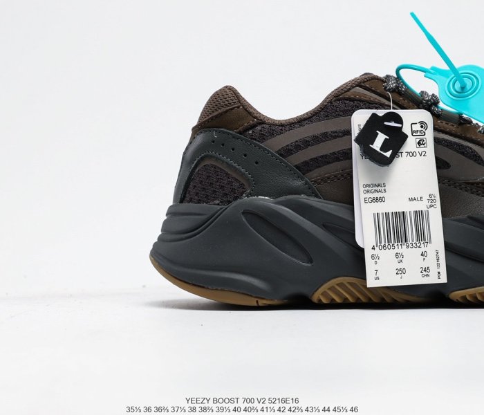 Adidas YEEZY 700 “Teal Blue”Sneakers Men Womens Shoes 5216E16