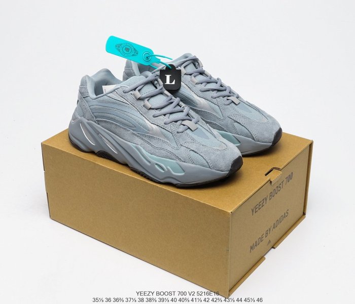 Adidas YEEZY 700 “Teal Blue”Sneakers Men Womens Shoes 5216E16