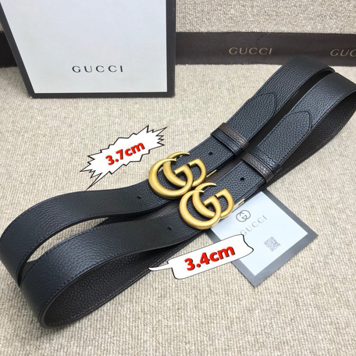 Gucci Mens Belts Luxury Design Reversible Leather Belt with Double G Buckle with Original Box 627055 CAO2T 1062