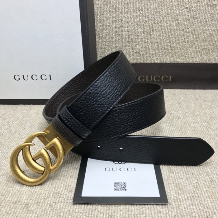 Gucci Mens Belts Luxury Design Reversible Leather Belt with Double G Buckle with Original Box 627055 CAO2T 1062