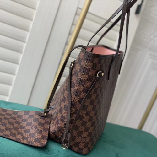 Louis Vuitton Womens Bags Handbags Luxury Brand Fashion Type NEVERFULL PM Damier Ebene N41359