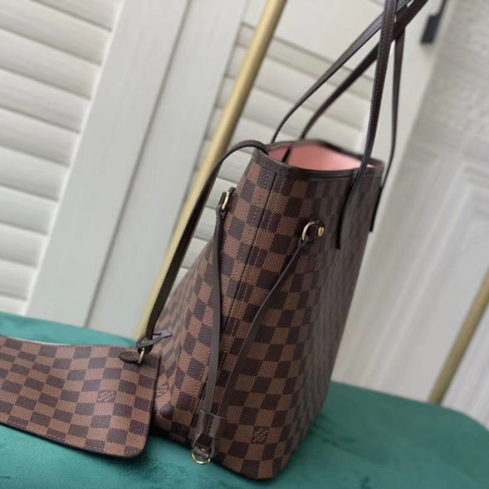 Louis Vuitton Womens Bags Handbags Luxury Brand Fashion Type NEVERFULL PM Damier Ebene N41359