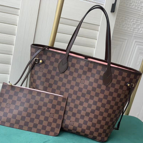 Louis Vuitton Womens Bags Handbags Luxury Brand Fashion Type NEVERFULL PM Damier Ebene N41359