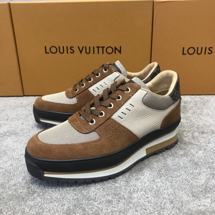 Louis Vuitton Men Shoes Fashion Sneakers Luxury Brand HARLEM RICHELIEU