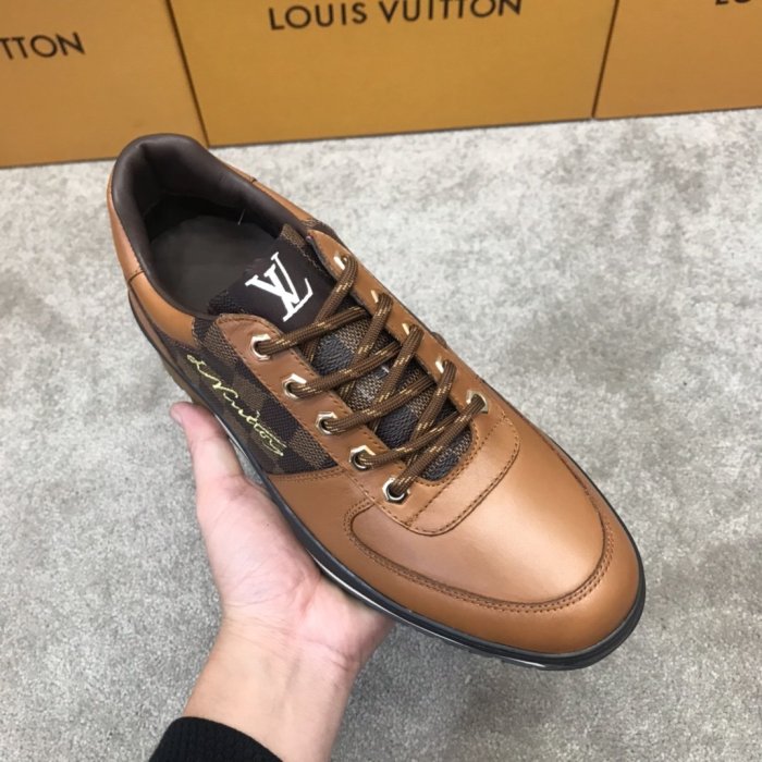 Louis Vuitton Men Shoes Fashion Sneakers Luxury Brand HARLEM RICHELIEU