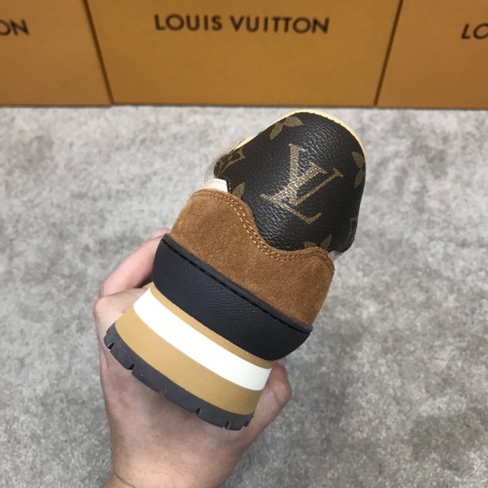 Louis Vuitton Men Shoes Fashion Sneakers Luxury Brand HARLEM RICHELIEU