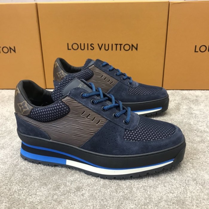 Louis Vuitton Men Shoes Fashion Sneakers Luxury Brand HARLEM RICHELIEU