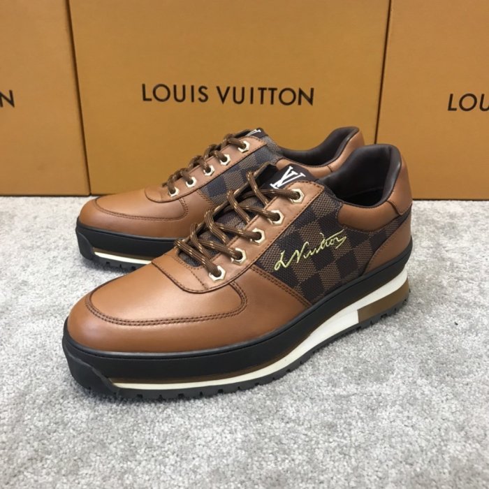 Louis Vuitton Men Shoes Fashion Sneakers Luxury Brand HARLEM RICHELIEU