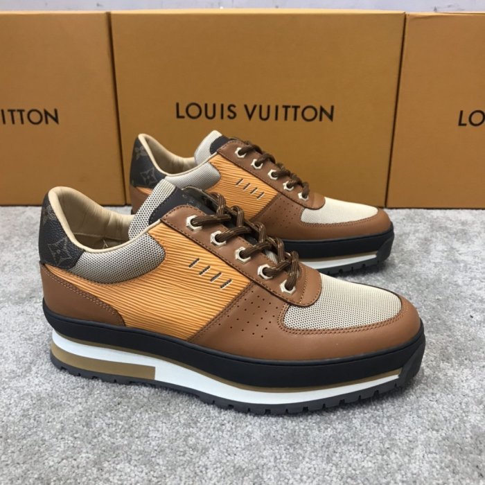 Louis Vuitton Men Shoes Fashion Sneakers Luxury Brand HARLEM RICHELIEU