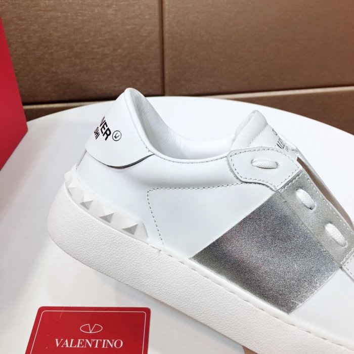 Valentino Garavani Open Sneaker With Metallic Stripe Womens Shoes Sneakers Luxury with Original Box VW2S0781FLR857