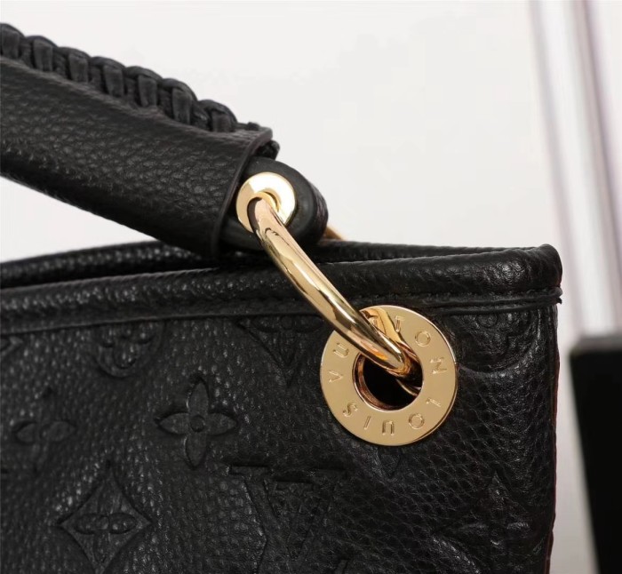Louis Vuitton Womens Bags Handbags Luxury Brand Fashion Empreinte Leather Black Monogram ARTSY MM M41066