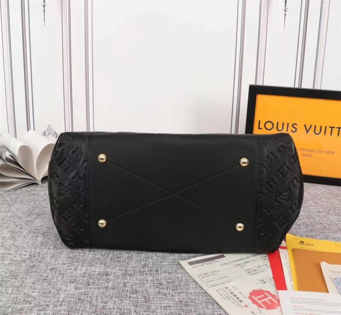 Louis Vuitton Womens Bags Handbags Luxury Brand Fashion Empreinte Leather Black Monogram ARTSY MM M41066