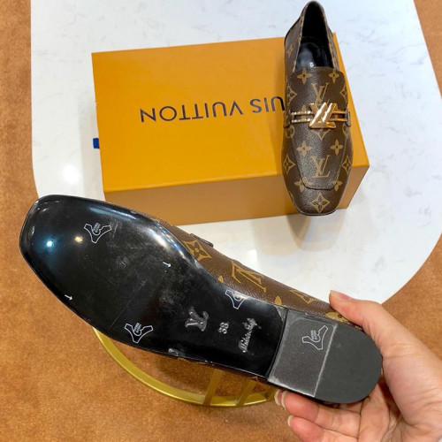 Louis Vuitton Women Shoes Loafer Luxury Brand UPPER CASE FLAT LOAFER 1A86NT