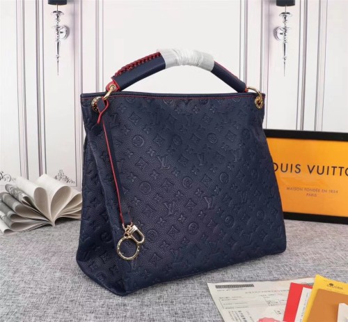 Louis Vuitton Womens Bags Handbags Luxury Fashion Marine Rouge Monogram Empreinte Leather Monogram ARTSY MM M43237
