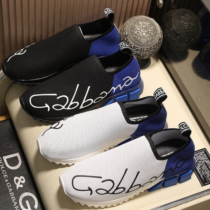 Dolce&Gabbana Men Shoes Breathable Luxury Stretch Mesh Sorrento Sneakers With Painted Heel CS1714AA10189527