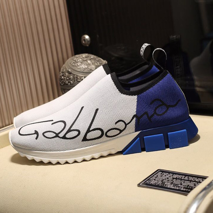 Dolce&Gabbana Men Shoes Breathable Luxury Stretch Mesh Sorrento Sneakers With Painted Heel CS1714AA10189527