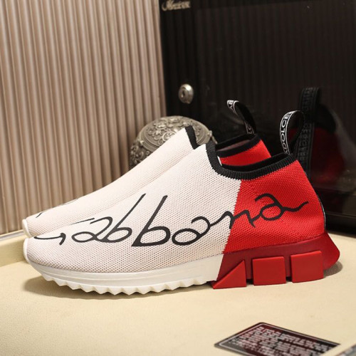 Dolce&Gabbana Women Shoes Sneakers Stretch Jersey Sorrento Sneakers With Patent Leather Heel CK1681AA10189926