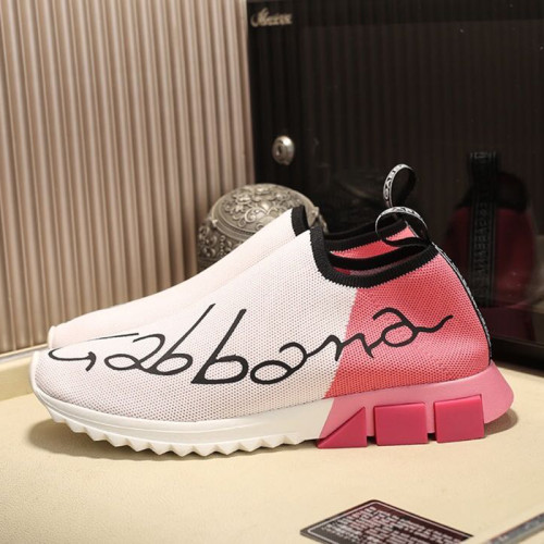 Dolce&Gabbana Women Shoes Sneakers Stretch Jersey Sorrento Sneakers With Patent Leather Heel CK1681AA10187587