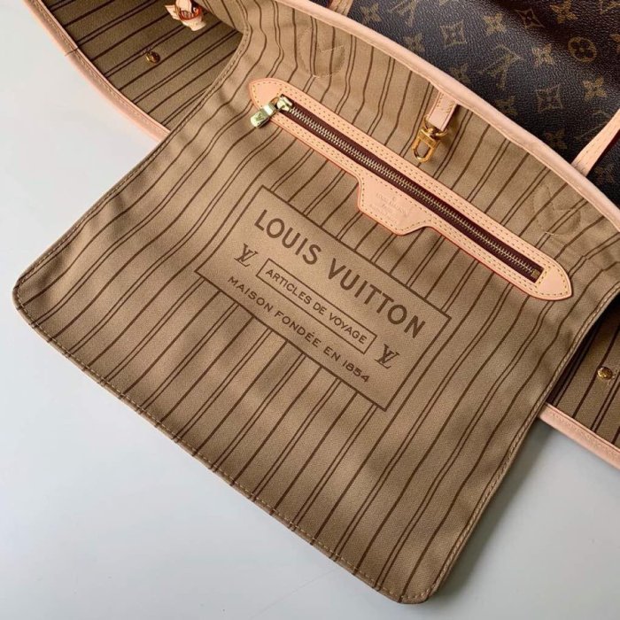 Louis Vuitton Womens Bags Handbags Luxury NEVERFULL GM Beige Monogram M40990