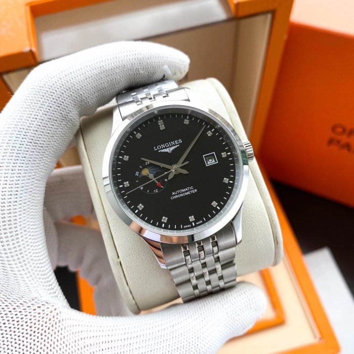 Longines Watch Luxury Brand Design Fashion Type with Original Box