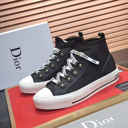 Dior Womens Shoes Sneakers Luxury WALK'N'DIOR SNEAKER Black Technical Mesh KCK231TLC_S900